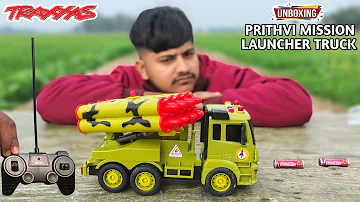 NHR Kids Sports Car Friction Toy Truck Prithvi Mission Launcher Unboxing And Testing