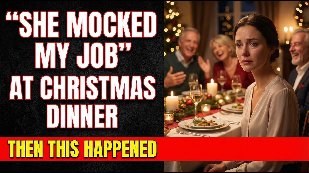 “Mom Mocked My Job at Christmas Dinner — Then the Truth About My Success Silenced the Room