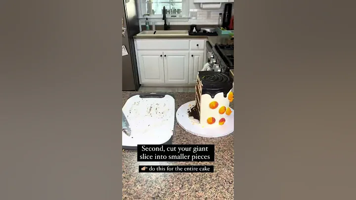 How to cut a tall cake to get the most slices! (an...