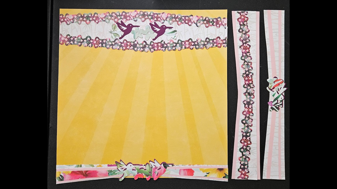 Рамка для альбома с тропическим садом