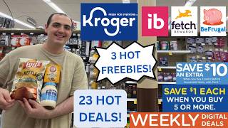 3 Hot Freebie Deals At Kroger ~ 23 Hot Kroger Deals This Week ~ Grocery Stockup ~ (7/1/ - 7/7/26)