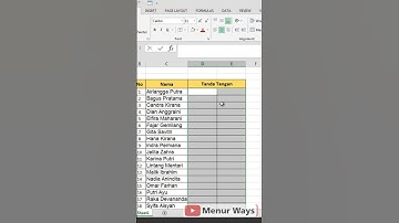Cara Cepat Buat Tanda Tangan Zig Zag #cara #tutorial #excel