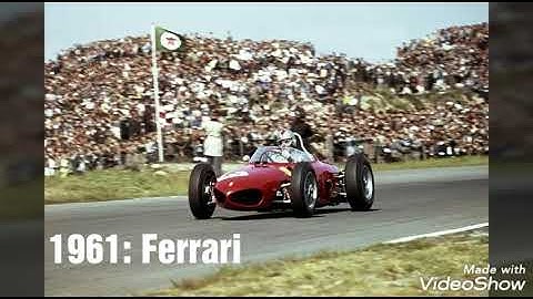 F1 every constructors champions (1958-2019)