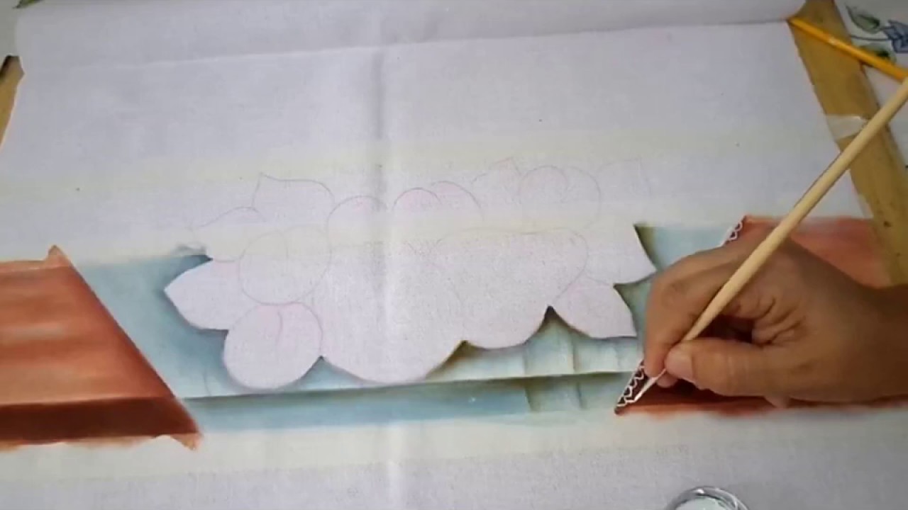 pintura em tecido para iniciante/como pintar mesa e toalhas em tecido