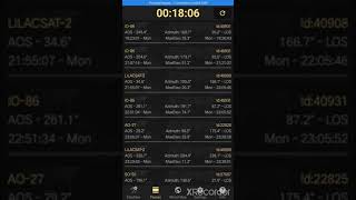 Look4sat download and setup timetable satellites rising screenshot 1