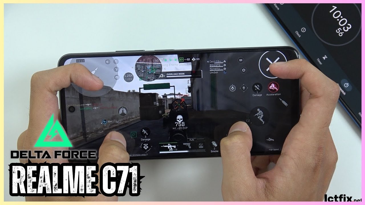 Realme C71 Delta Force Gaming test | Dimensity 6300, 120Hz Display