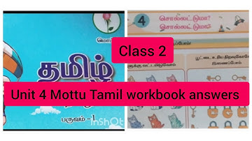 Unit 4 Mottu Tamil workbook answers Ennum Ezhuthum25-26 Term1 class 2