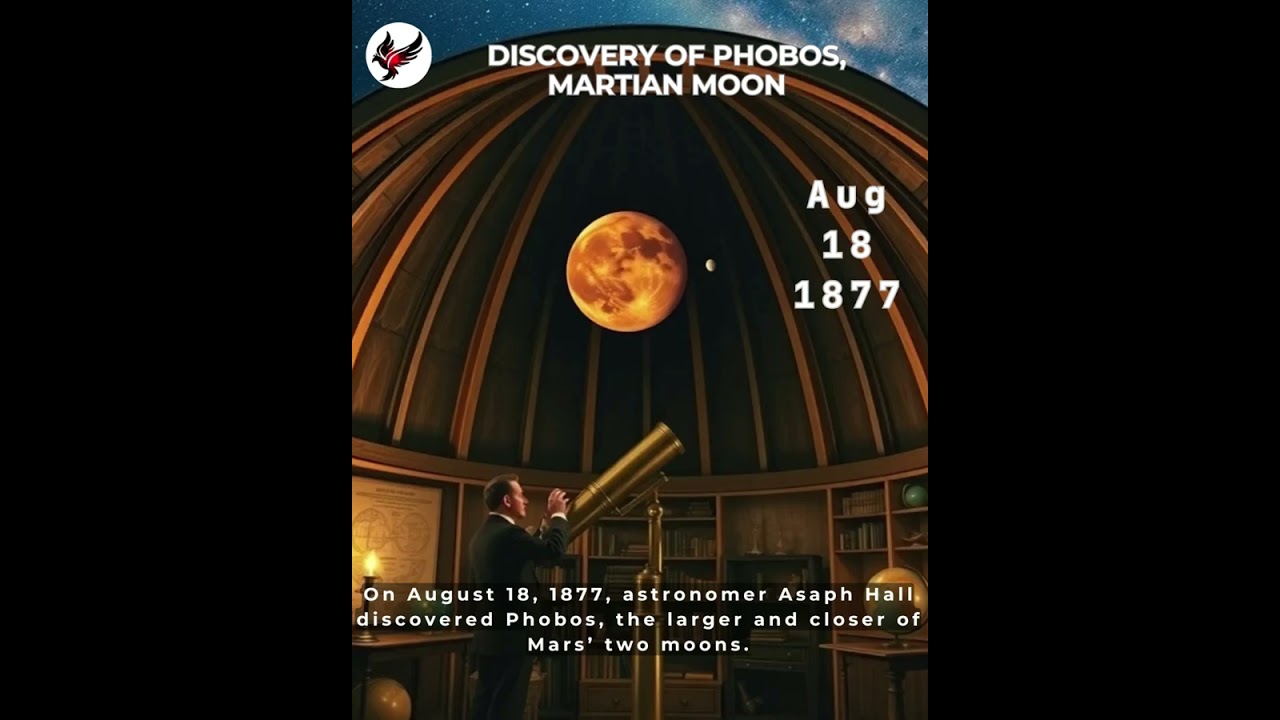 August 18, 1877 – Discovery of Phobos, Martian Moon