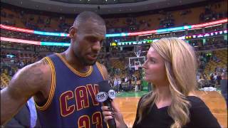 LeBron on playing in Boston: 'They don't like me here too much'