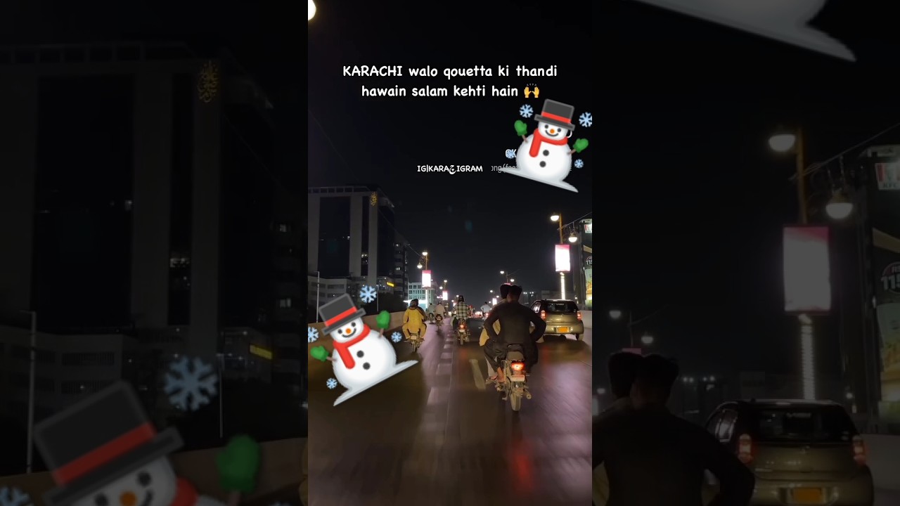 Karachi Ki Sardi🥶 Dil Diya Gallan💓 