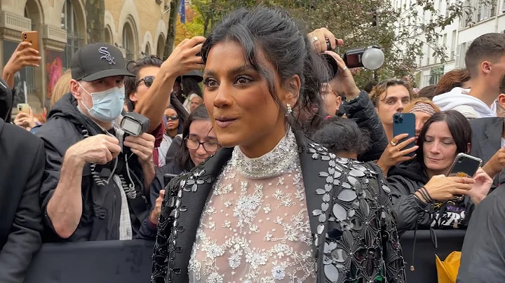 SIMONE ASHLEY AT UNBOXING VALENTINO SHOW IN PARIS