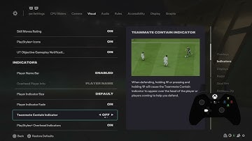 FC26 ( FIFA 26 ) - Hoe pas je de spelersindicator aan?