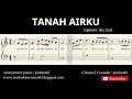 not balok tanah airku - lagu wajib nasional - doremi / solmisasi