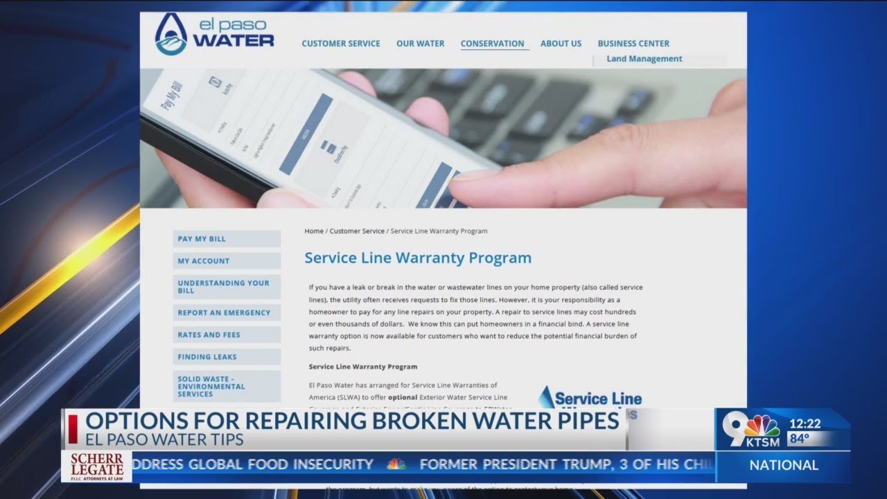El Paso Water arranges service line warranty for broken or leaking