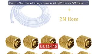 Barrow Soft Tube Fittings Combo Kit 3/8Thick 9.5*15.9Mm/9.5... - Amazing Value 2026 Must Have