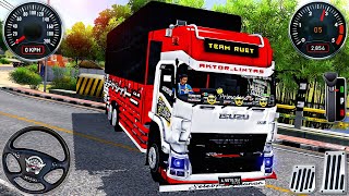 Indian Cargo Truck Isuzu Deca Bak Dropside Driving - Bus Simulator Indonesia #99 - Android GamePlay screenshot 5
