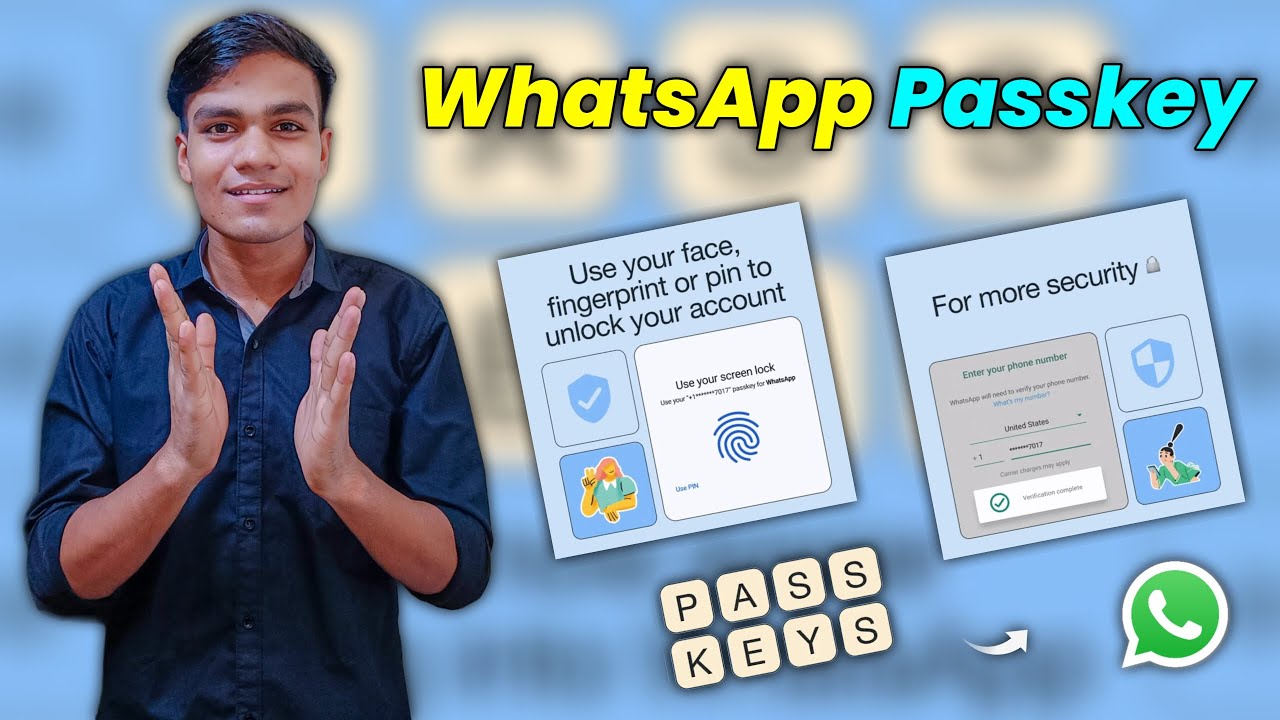 WhatsApp For Android - Passkeys Support !!! Setup Passwordless Passkeys | WhatsApp
