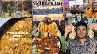 Mother’s day manaudeii💜 making pressure cooker biryani🍗🤤 #family #mothersday