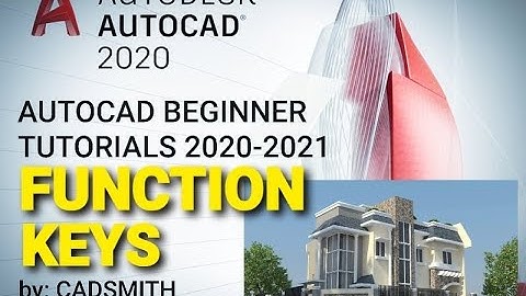 AUTOCAD TUTORIALS FOR BEGINNERS _FUNCTION KEYS (F-KEYS) COMPLETE