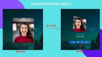 Glassmorphism card with hover effects design  3 | HTML & CSS.