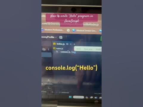 How to write the “Hello” program in JavaScript- #javascript #javascript ...