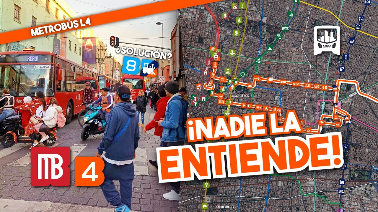 Los PROBLEMAS que hacen INEFICIENTE a la LÍNEA 4 del METROBÚS (Y cómo SOLUCIONARLOS) | Análisis