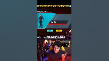 Jonathan Gaming Tiger Spin Opening  🥶 @JONATHANGAMINGYT #shorts #bgmi #pubg