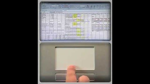Touchpad horizontal and vertical scrolling demo