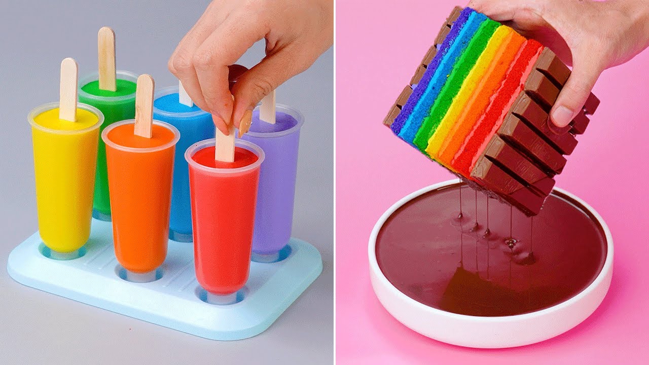 Fancy Rainbow Cake Decorating For Cake Lovers | Amazing Chocolate Cake ...
