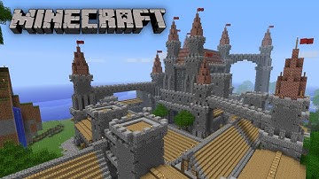 Building a Huge Fantasy Castle | Minecraft Beta 1.7.3 [18]