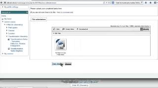 Moodle Assignments - Uploading files