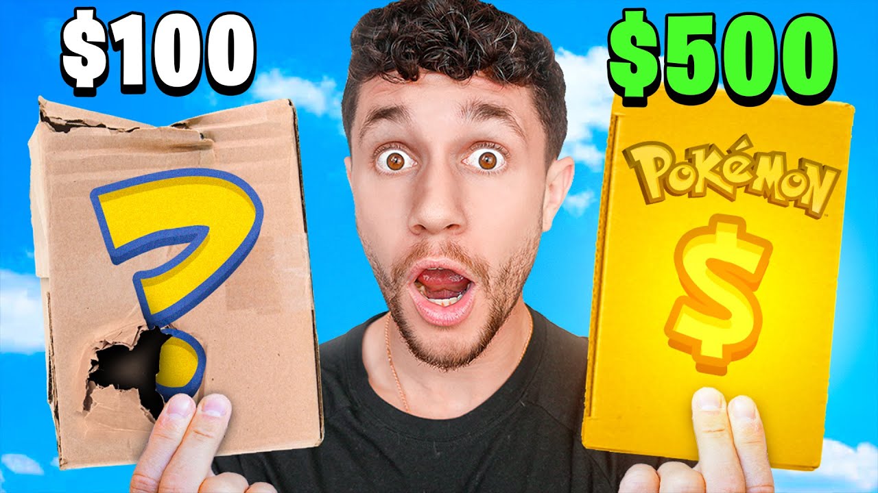 Загадочная коробка покемонов за 100 и 500 долларов!