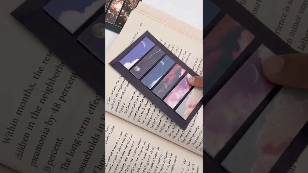 Aesthetic Landscape Index book tab series/ sticky notes/ page flags  