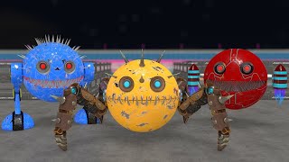 Robot Monster vs RobotJet Pacman vs Biped Robot Pacman | Fireknight99