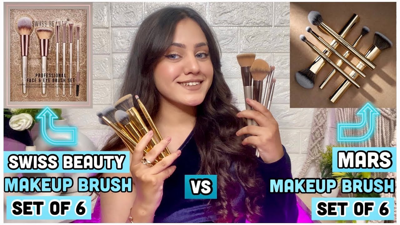Mars makeup brush set VS Swiss beauty makeup brush set Best brushes