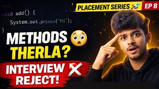 Java Methods therinja dhaan placement 💼 | Placement Series ep9
