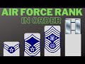 US Air Force Ranks In Order