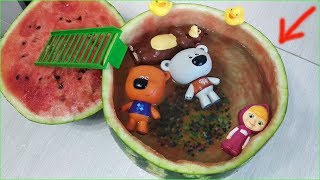 Masha and the Bear WATERMELON POOL Balls! Videos for children