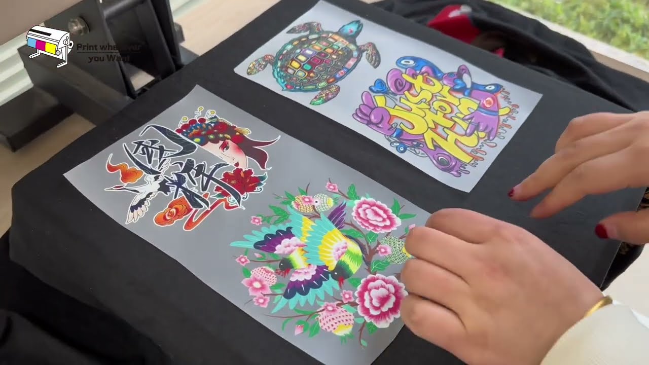 PrintWant real hot peel double matte DTF pet film, perfect release, easy weeding.