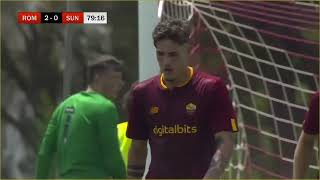 Nicolo Zaniolo Goal For As Roma V Sunderland Pre-Season Friendly