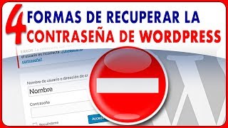 4 Maneras de RECUPERAR la contraseña de administrador de WordPress