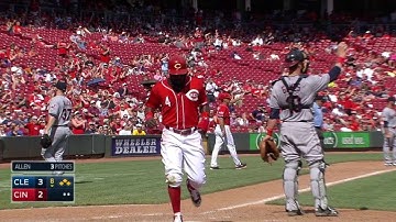 CIN@CLE: Votto smacks RBI single up the middle