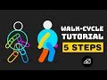 Walk Cycle Tutorial in After Effects | Only in 5 Steps - No Third Party Plugin