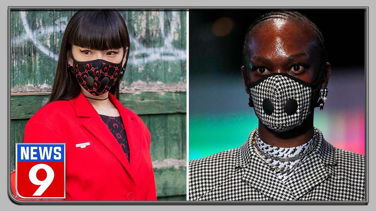 Designers turn medical face masks into accessories - YouTube