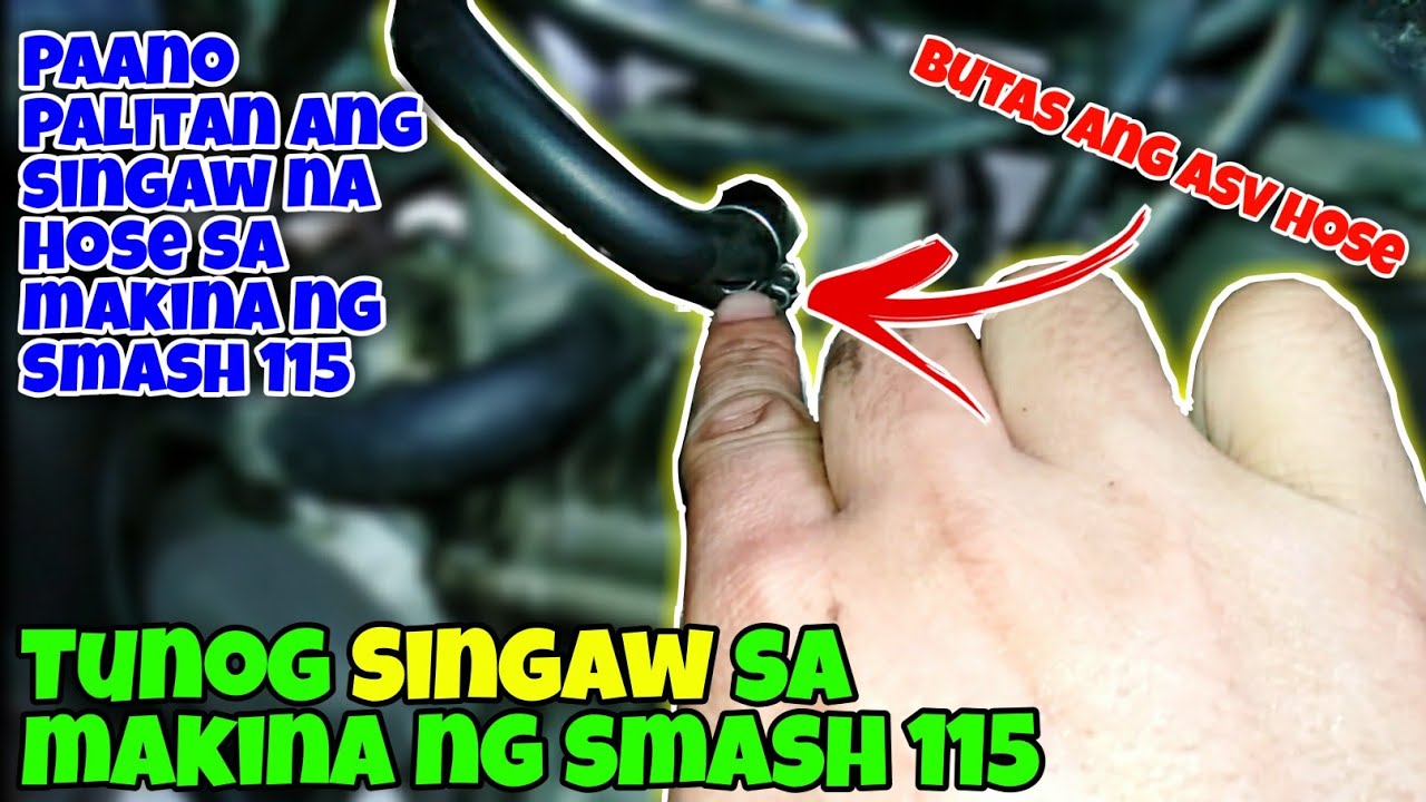 SMASH 115 TUNOG SINGAW SA MAKINA | PAANO AYUSIN ANG SINGAW NA HOSE NG ( ASV ) AIR SUCTION VALVE