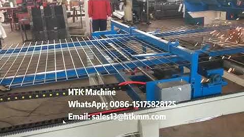 full automatic welded wire mesh panel machine video