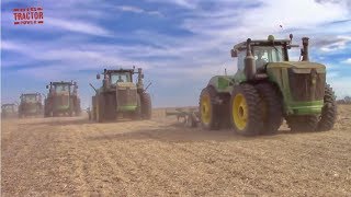 12 JOHN DEERE Tractors Plow Up 11,000 Acres