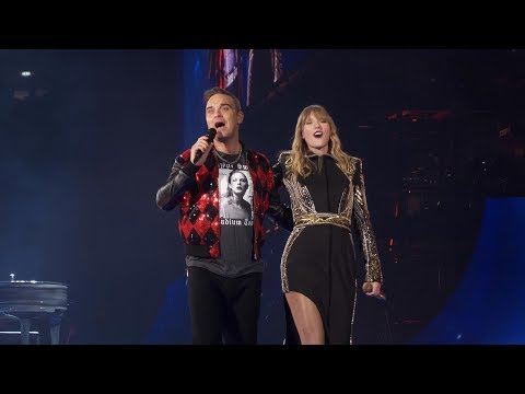 Taylor Swift & Robbie Williams - Angels (Live) @ Wembley, London (..) HD