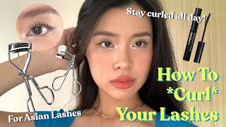 [HOW TO] Curl Your Lashes ดัดขนตา ปัดมาสคาร่ายังไงให้งอนเด้งตลอดทั้งวัน! สำหรับคนขนตาตก* | pingsabs