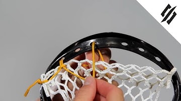 How to String a Lacrosse Head | Top String Knot | Step 2 | StringKing